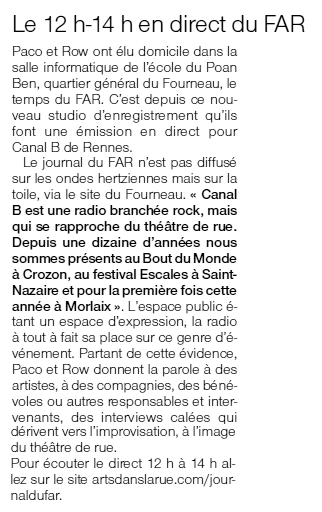 Article de presse