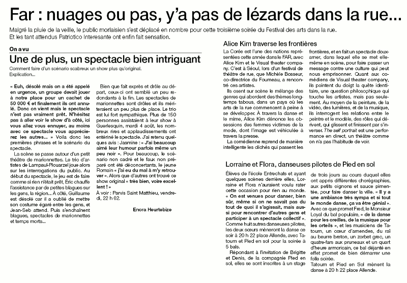 Article de presse