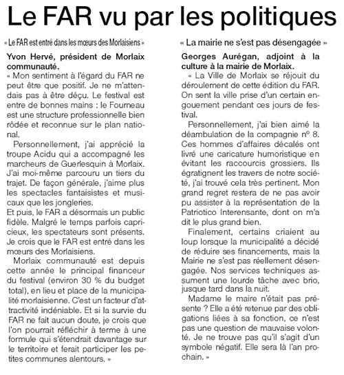 Article de presse