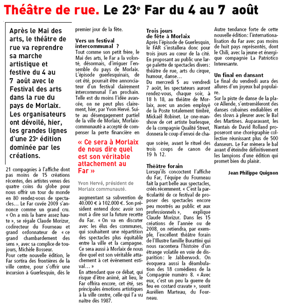 Article de presse