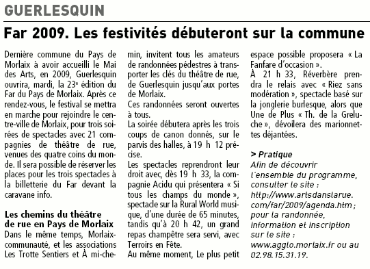 Article de presse