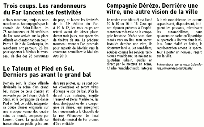 Article de presse
