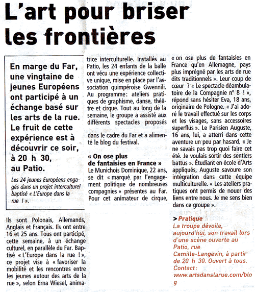 Article de presse