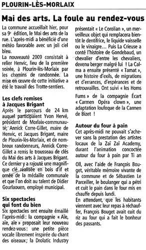 Article de presse